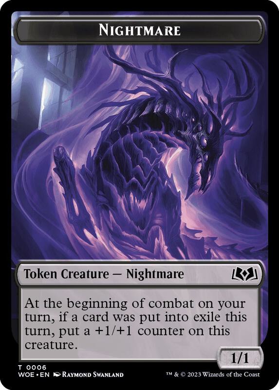 Nightmare // Food (0013) Double-Sided Token